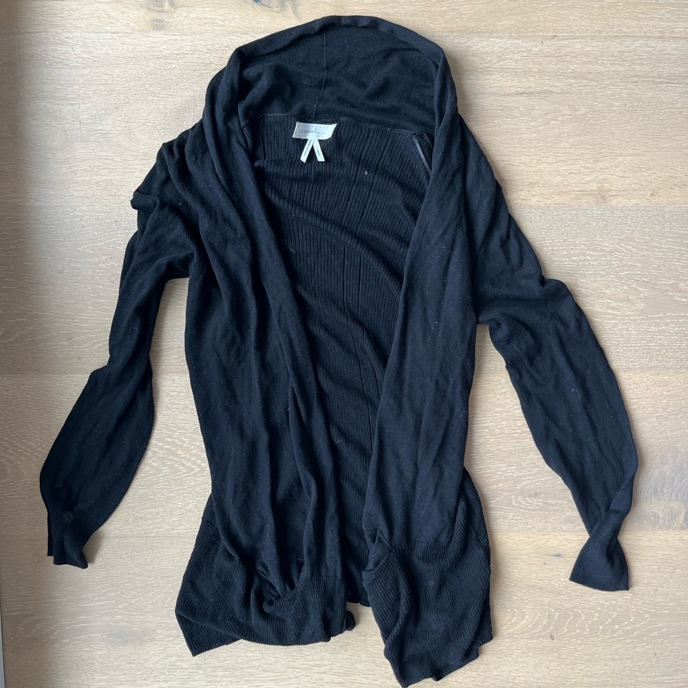 PLENTY Ribbon Luxe Shawl Caridgan